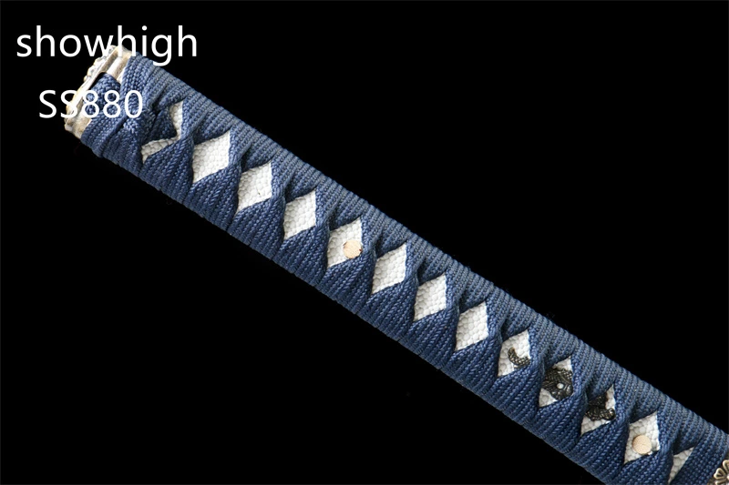 handmade  carbon steel blue katana sword  SS880