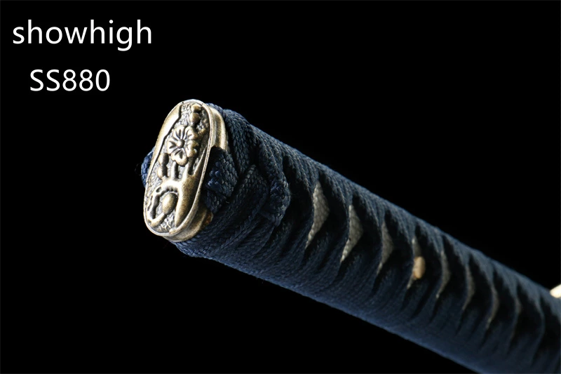 handmade  carbon steel blue katana sword  SS880