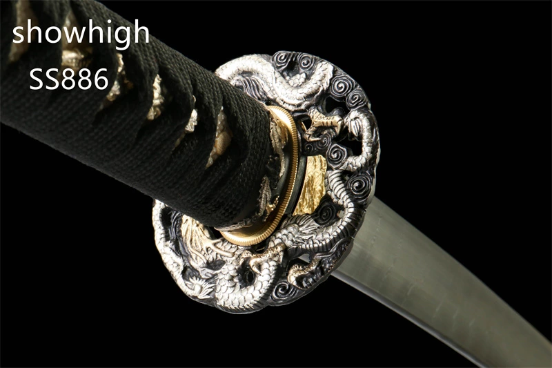 handmade  ladder pattern damascus katana sword SS886