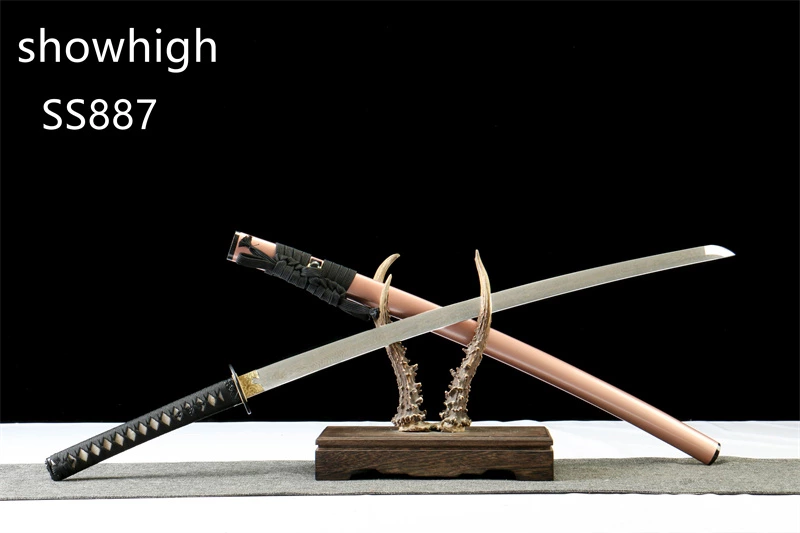 handmade tornado damascus katana sword SS887