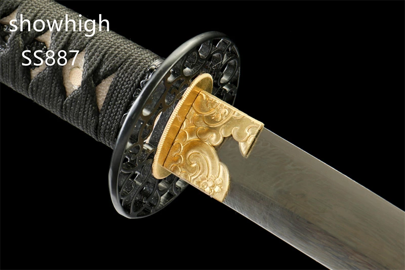 handmade tornado damascus katana sword SS887