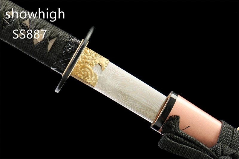 handmade tornado damascus katana sword SS887