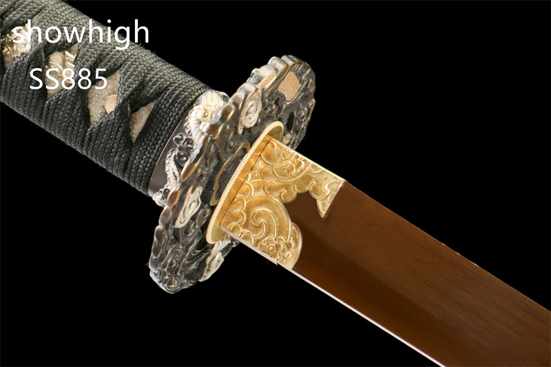 handmade gold katana sword SS885