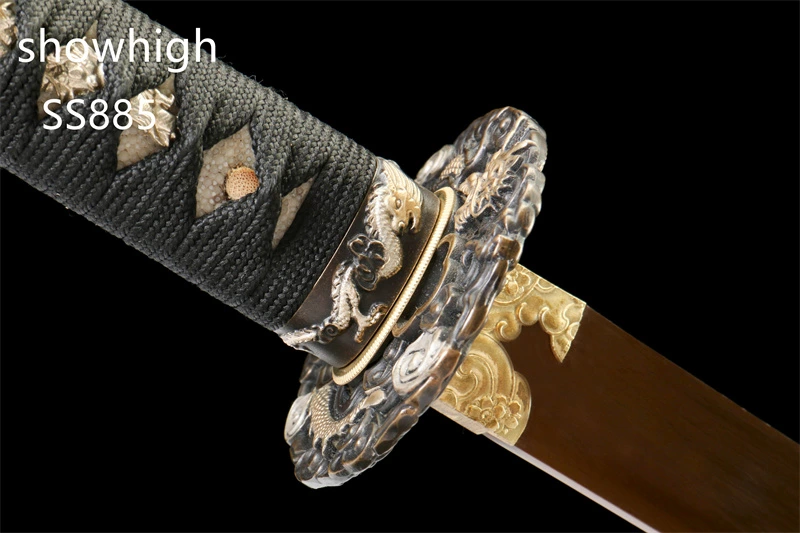 handmade gold katana sword SS885