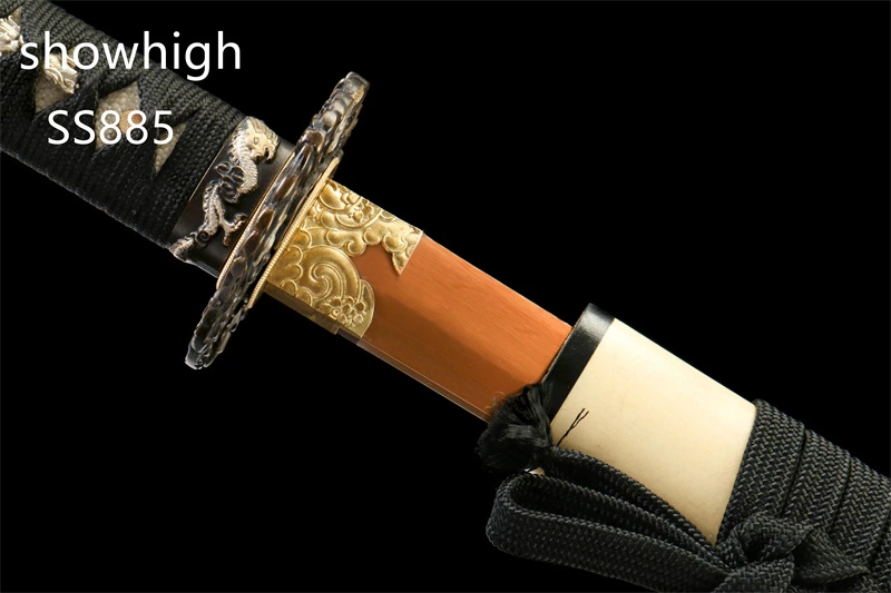 handmade gold katana sword SS885