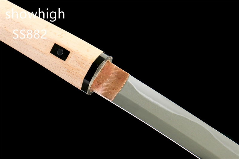handmade  manual grind T10 real hamon katana sword SS882