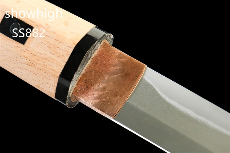 handmade  manual grind T10 real hamon katana sword SS882