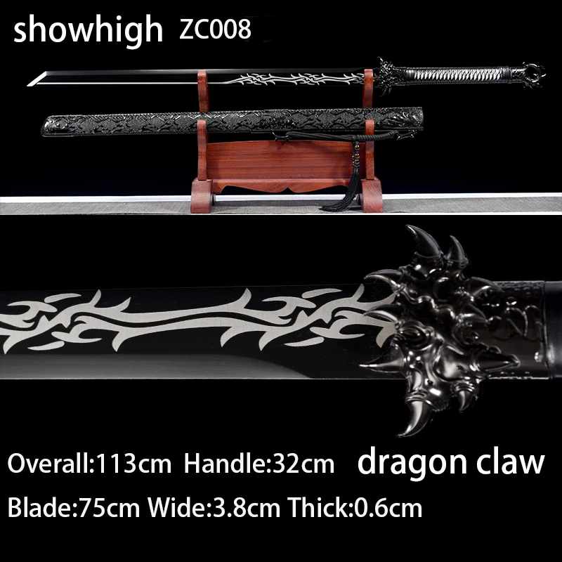 dragon claw black sword  ZC008
