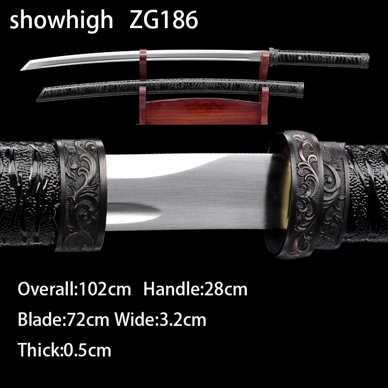 handmade carbon steel katana sword ZG186