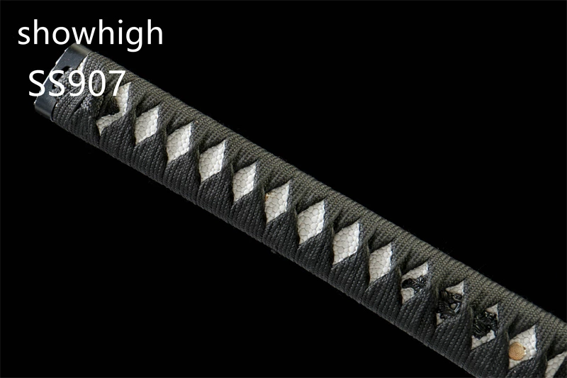 handmade T10 real hamon blue katana sword SS907