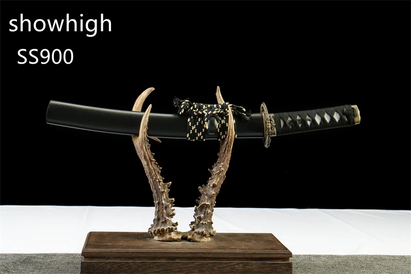 handmade T10 real hamon tanto sword SS900