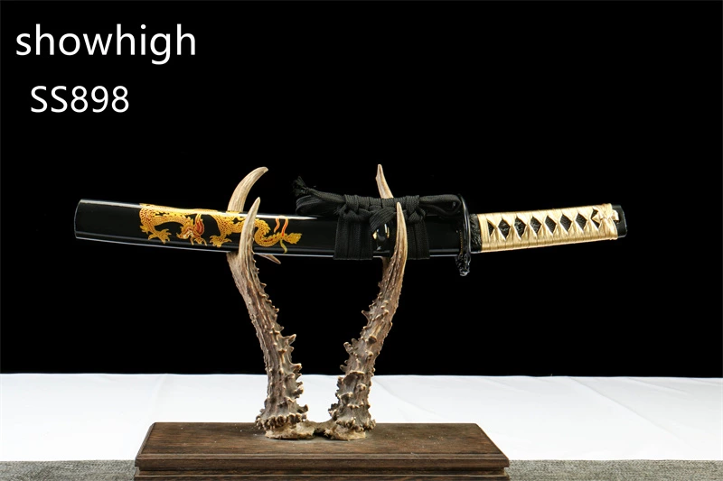 handmade dragon damascus tanto sword SS898