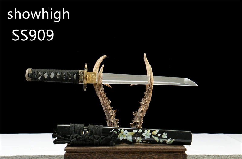handmade T10 real hamon tanto sword SS909