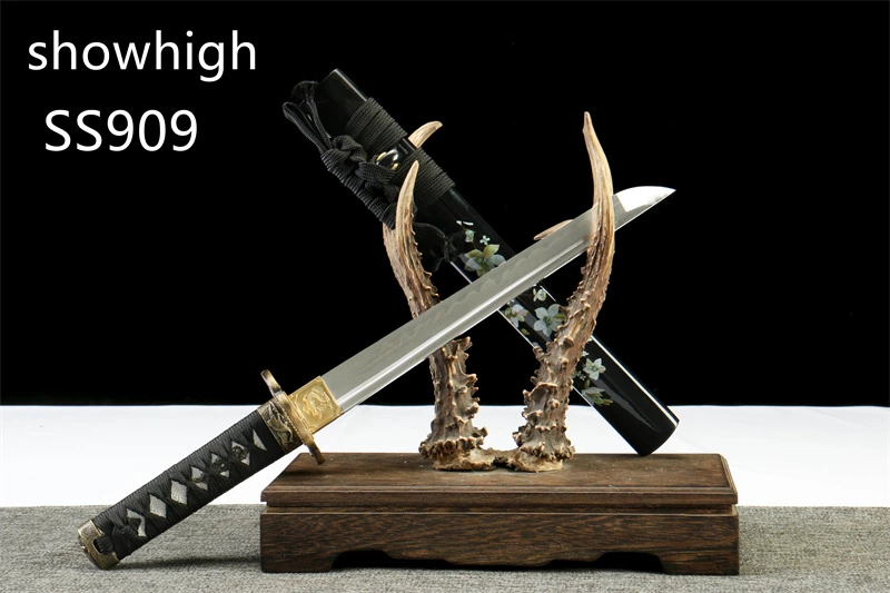 handmade T10 real hamon tanto sword SS909