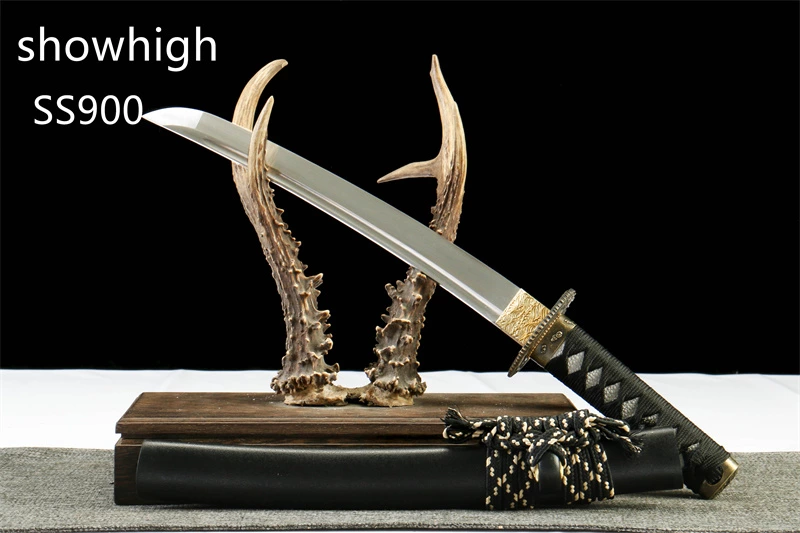handmade T10 real hamon tanto sword SS900