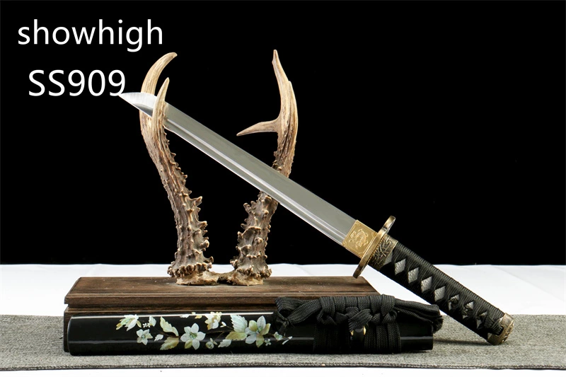 handmade T10 real hamon tanto sword SS909