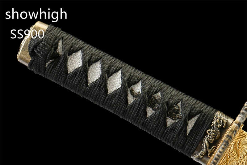 handmade T10 real hamon tanto sword SS900