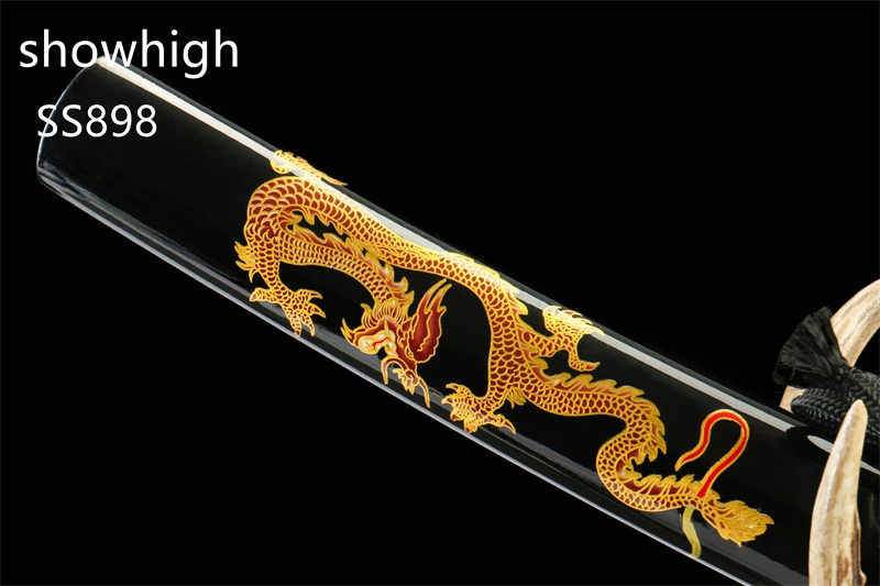 handmade dragon damascus tanto sword SS898