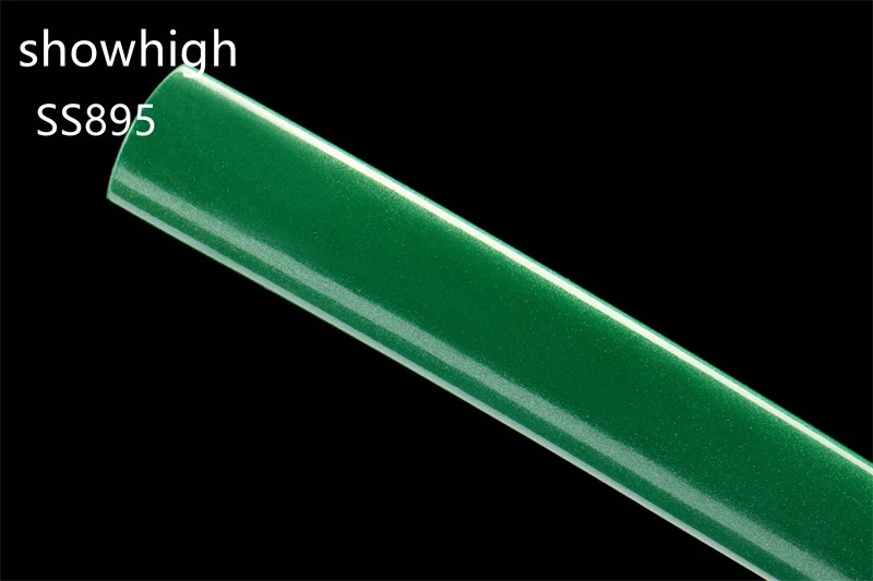 handmade green katana sword ss895