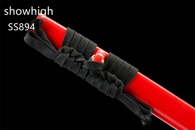handmade red katana sword ss894
