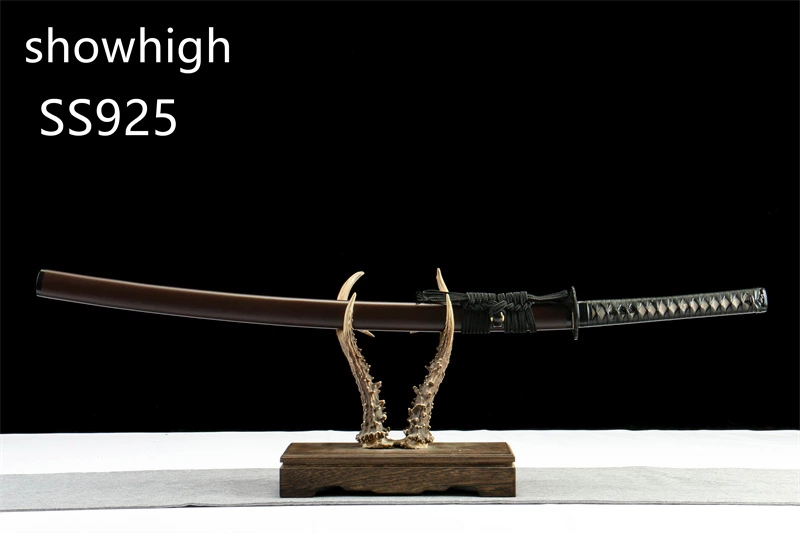 handmade T10 real hamon katana sword SS925