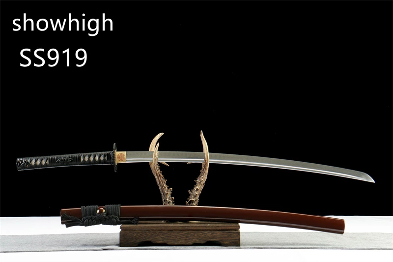 handmade T10 real hamon katana sword SS919