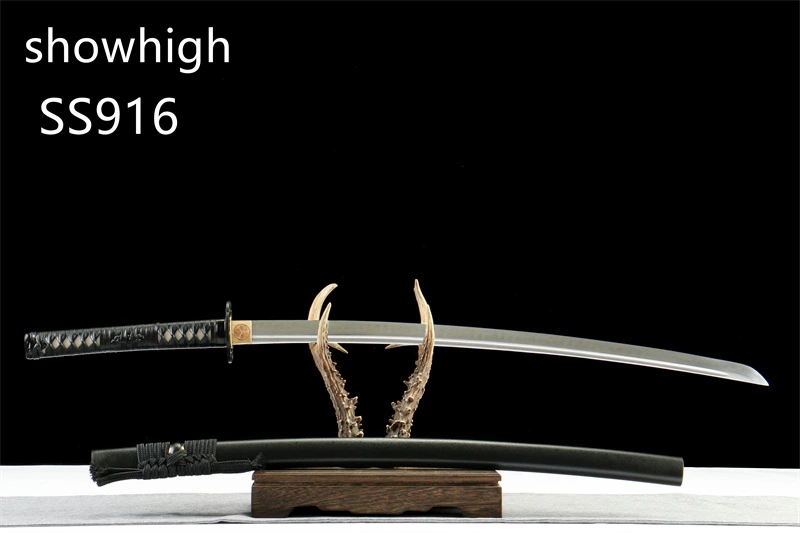handmade T10 real hamon real rayskin katana sword SS916