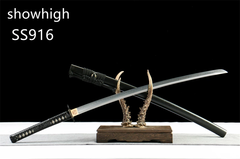 handmade T10 real hamon real rayskin katana sword SS916