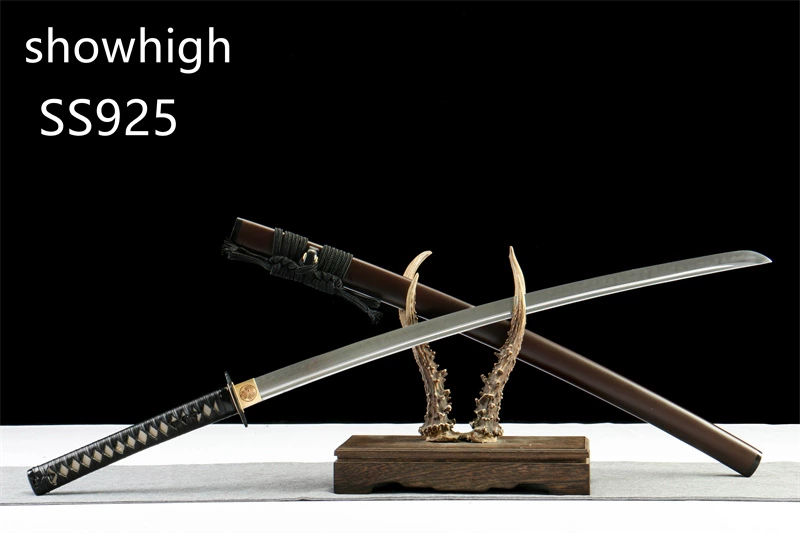 handmade T10 real hamon katana sword SS925