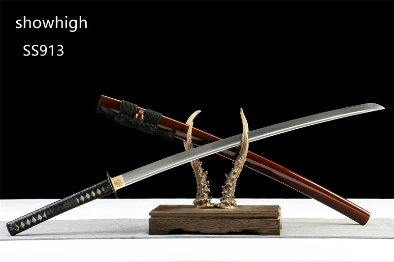 handmade T10 real hamon katana sword SS913