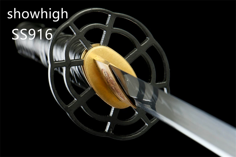 handmade T10 real hamon real rayskin katana sword SS916