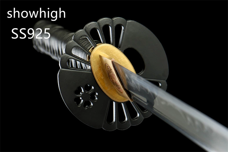 handmade T10 real hamon katana sword SS925