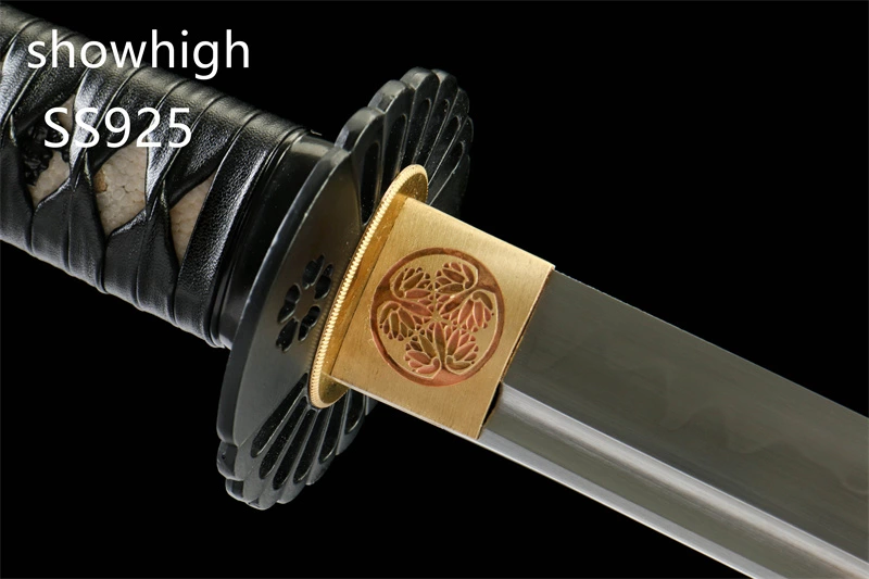 handmade T10 real hamon katana sword SS925