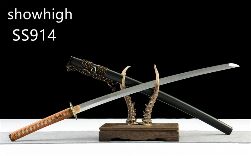 handmade carbon steel katana sword ss914