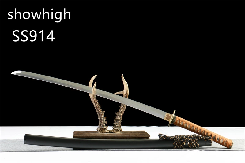 handmade carbon steel katana sword ss914