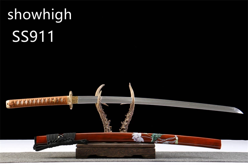 handmade T10 real hamon katana sword SS911