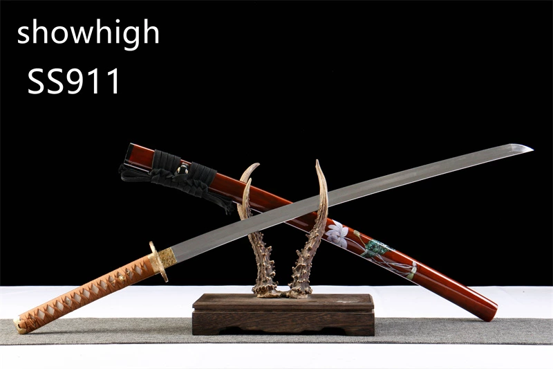 handmade T10 real hamon katana sword SS911