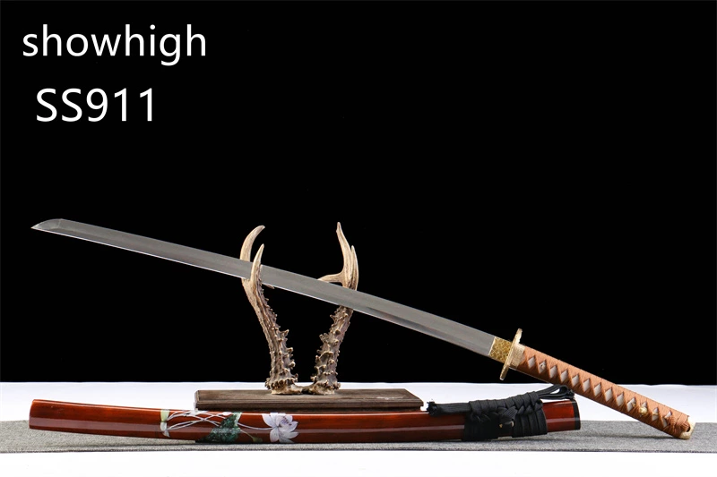 handmade T10 real hamon katana sword SS911