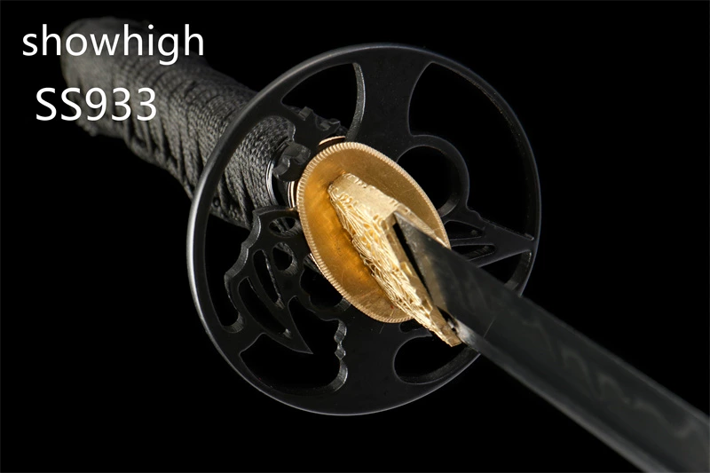 handmade T10 real hamon wakizashi sword  real rayskin SS933