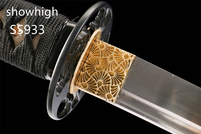 handmade T10 real hamon wakizashi sword  real rayskin SS933