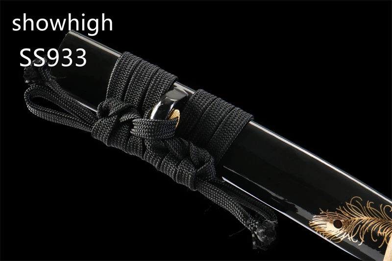 handmade T10 real hamon wakizashi sword  real rayskin SS933