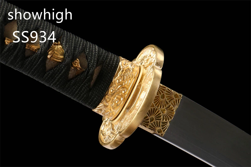 handmade damascus  clay tempered real hamon tanto sword mini katana SS934