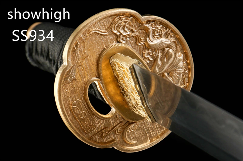 handmade damascus  clay tempered real hamon tanto sword mini katana SS934