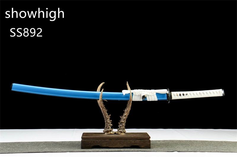 handmade blue 1065 steel katana sword SS892