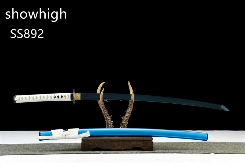handmade blue 1065 steel katana sword SS892