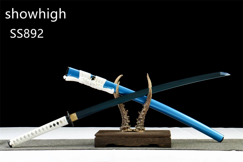 handmade blue 1065 steel katana sword SS892