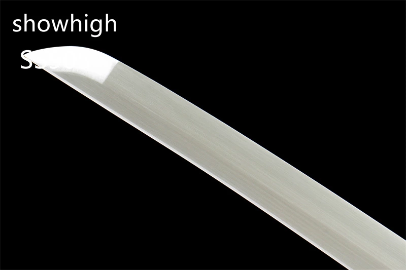 handmade 1065steel katana sword with touchable red lines on white saya SS905