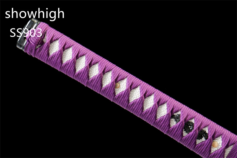 handmade purple T10 real hamon katana sword SS903