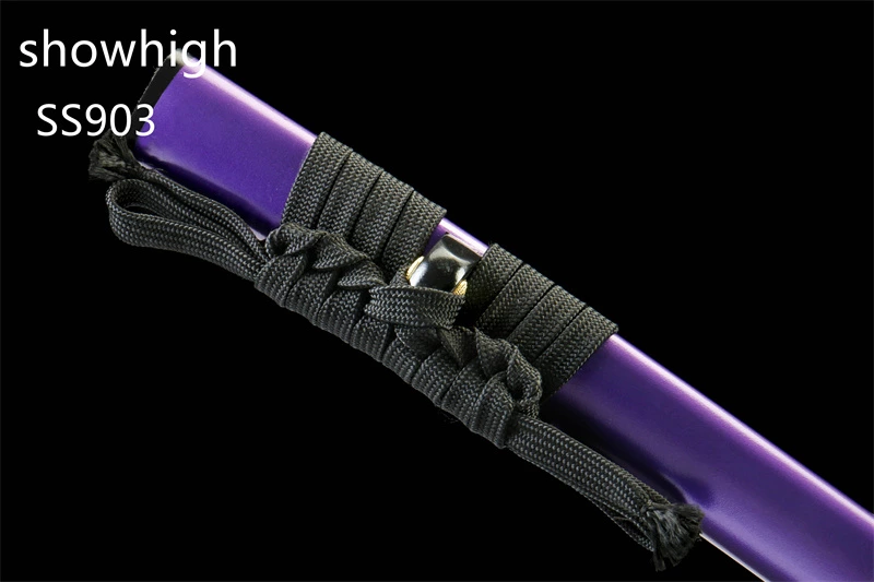 handmade purple T10 real hamon katana sword SS903
