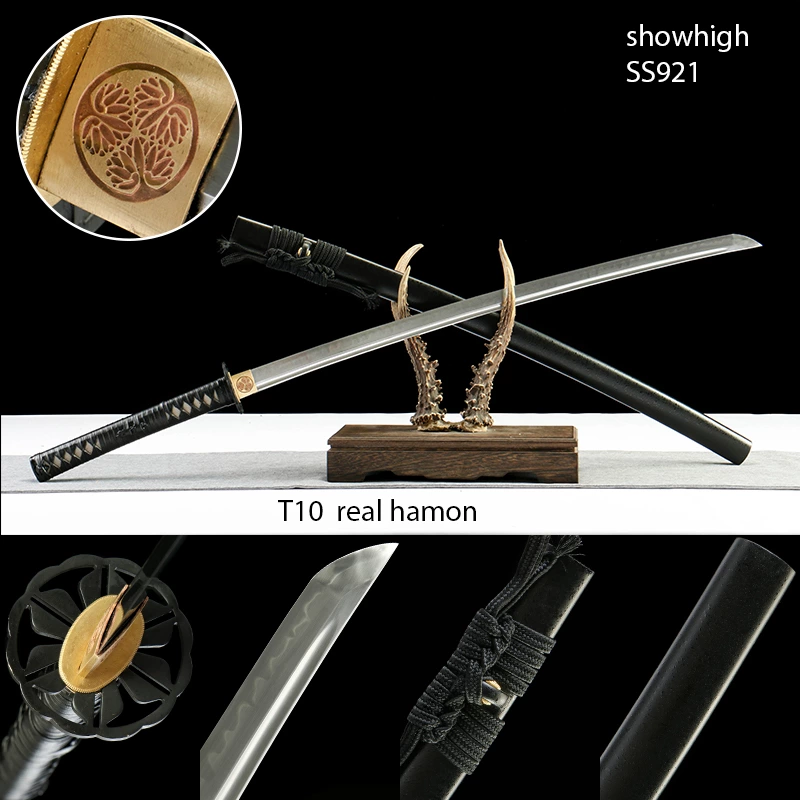 handmade T10 real hamon katana sword SS921